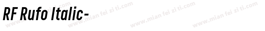 RF Rufo Italic字体转换
